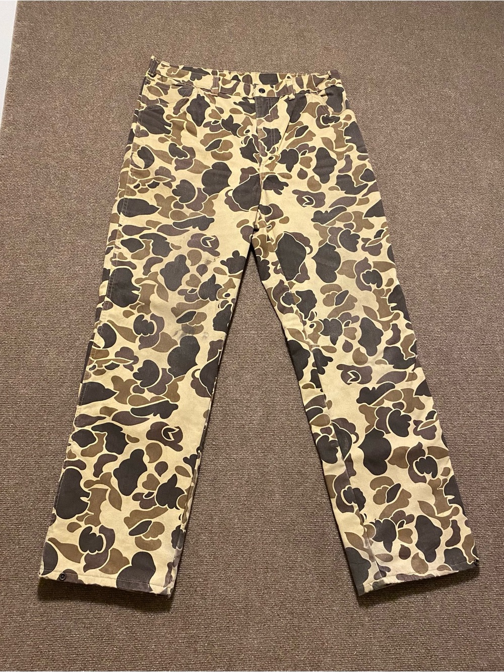 VTG Walls Blizzard Pruf Insulated Duck Camo Cargo Pants - 36